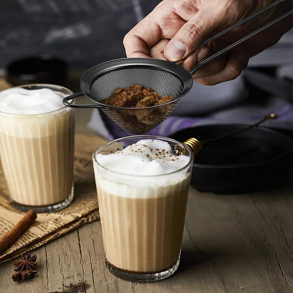 Stainless Steel Fine Mesh Strainer With Long Handle 3