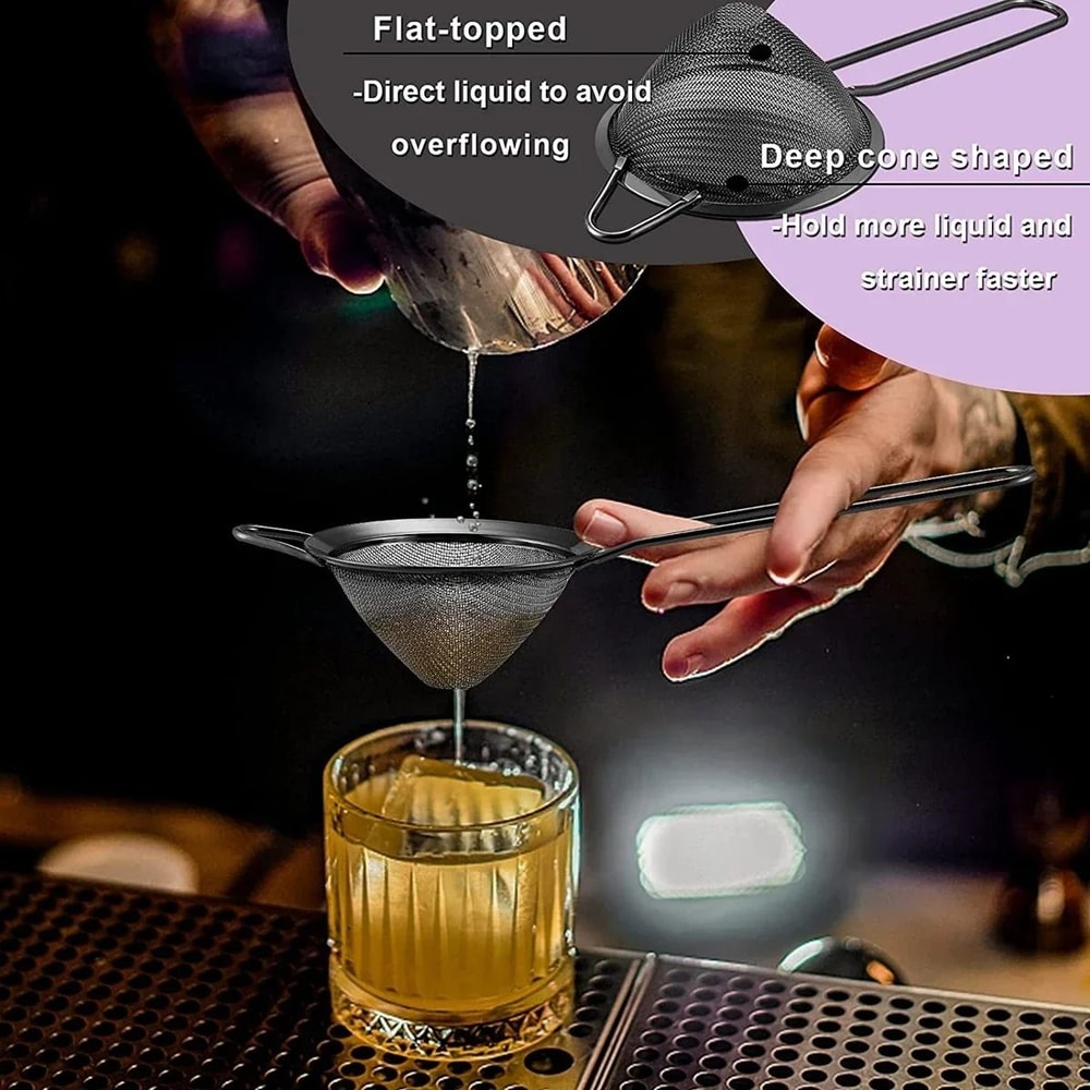 Stainless Steel Fine Mesh Strainer With Long Handle 4