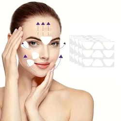 silicone facial patches set for forehead and smile lines