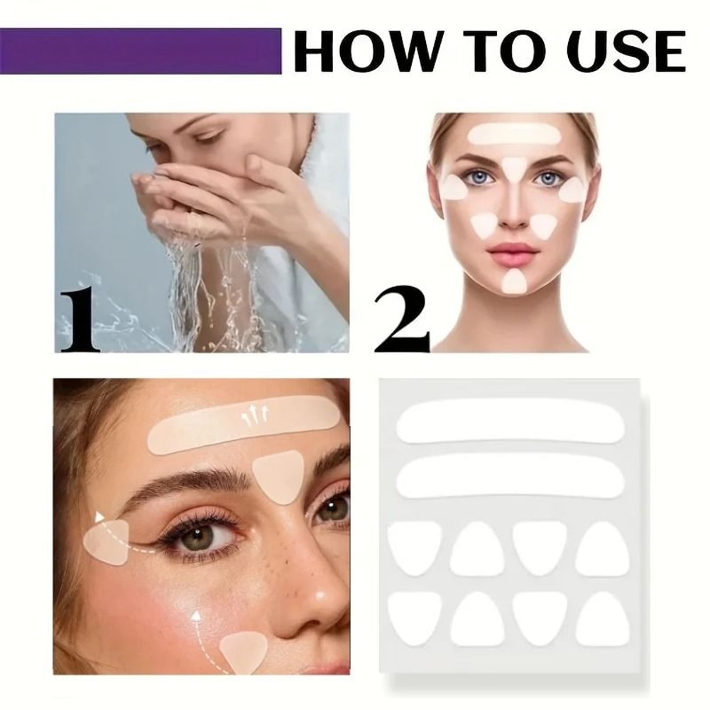 Invisible V Face Lifting Stickers For Cheek And Mouth Area 5