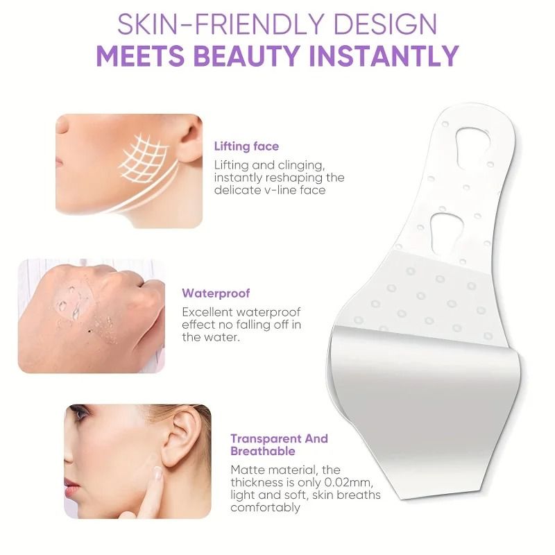 Invisible V Shape Face Lifting Tape With Elastic String 1
