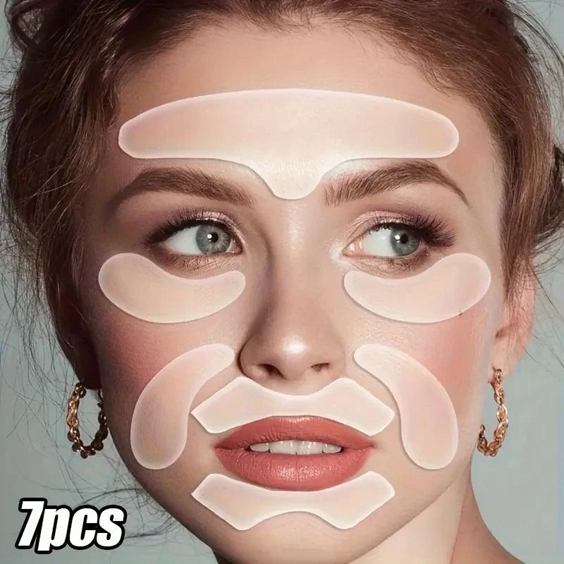 Reusable Silicone Face Mask Patches Set For Facial Skincare 5
