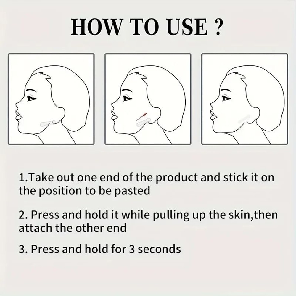 Invisible V Shape Facial Lift Tape For Chin And Cheek Contour 4