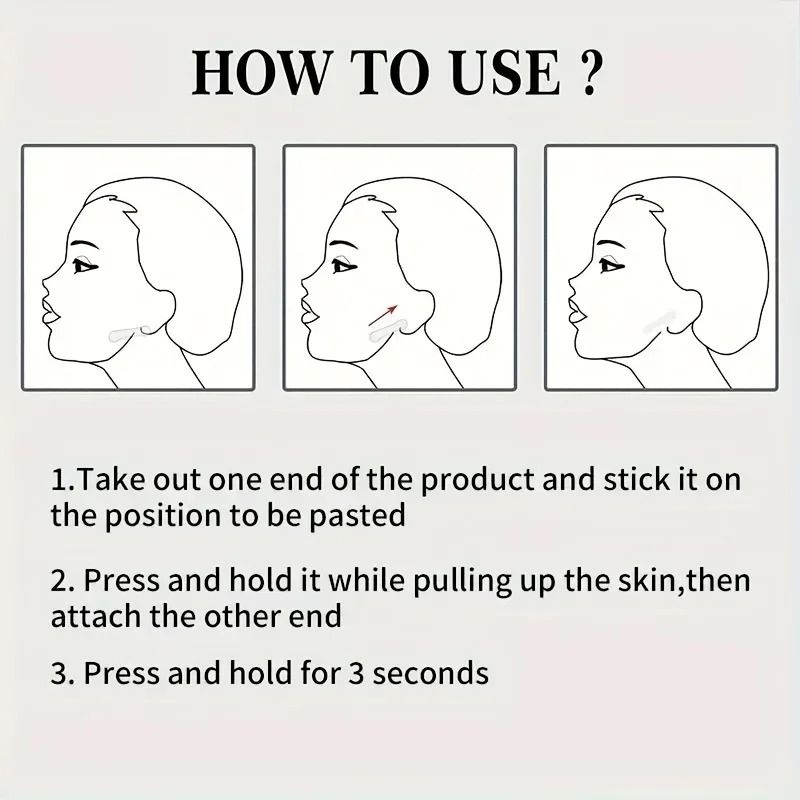 Invisible V Shape Facial Lift Tape For Chin And Cheek Contour 4