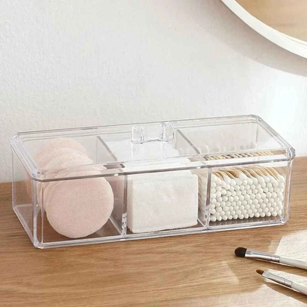 Transparent Acrylic Makeup Organizer Storage Box 0