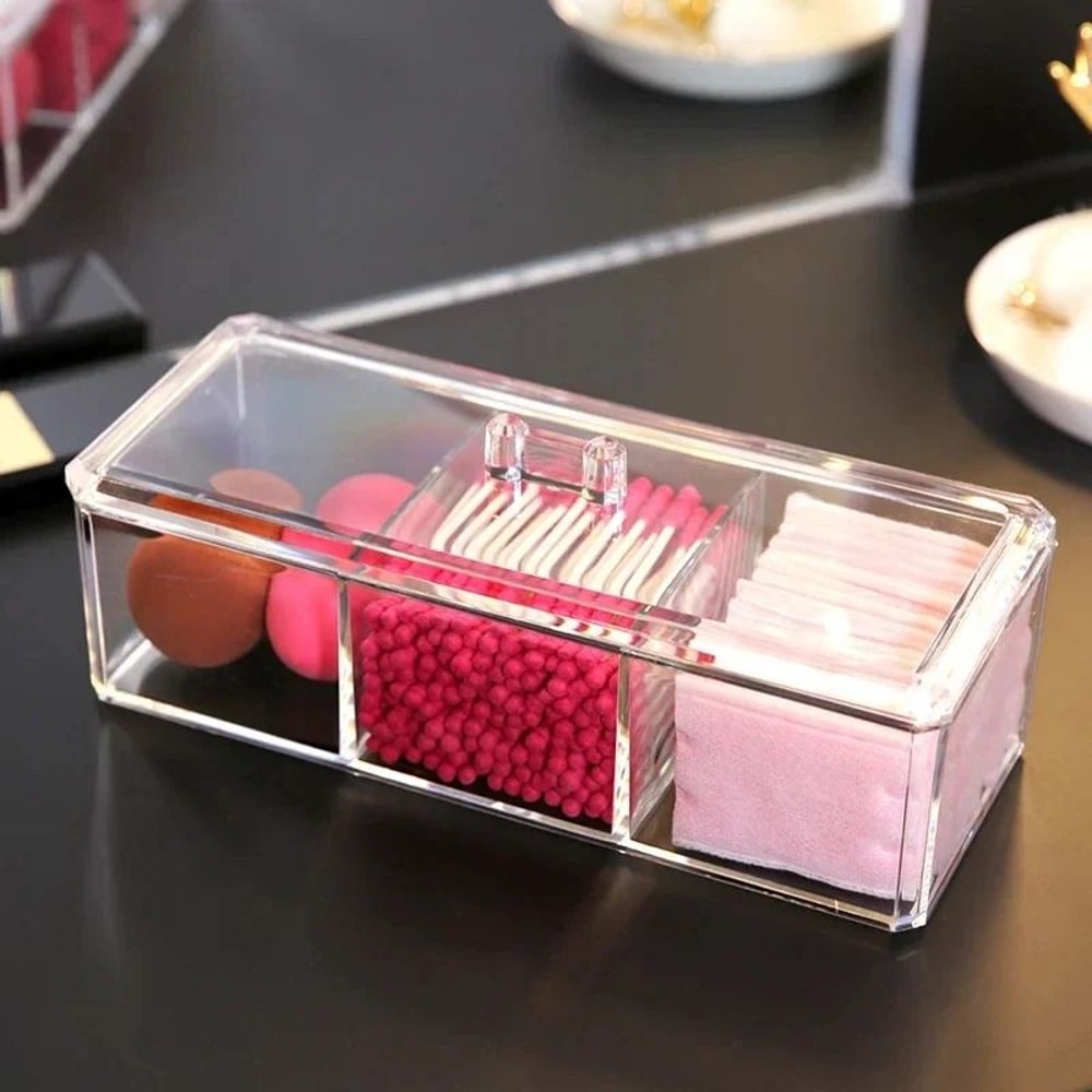 Transparent Acrylic Makeup Organizer Storage Box 2