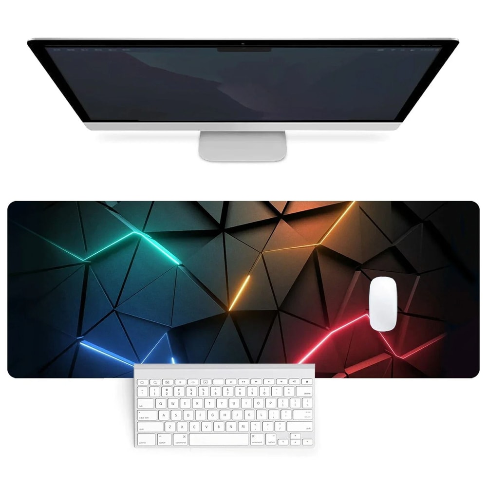 Extended Mouse Pad Desk Mat With Non Slip Base 0