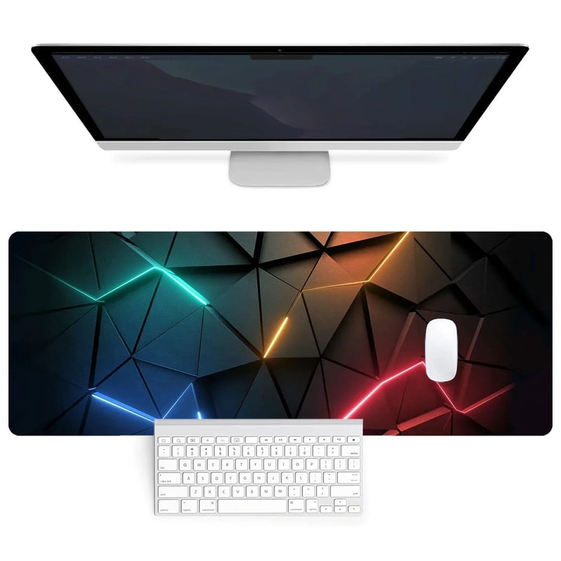 Extended Mouse Pad Desk Mat With Non Slip Base 0