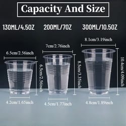 disposable clear plastic cups for parties and events