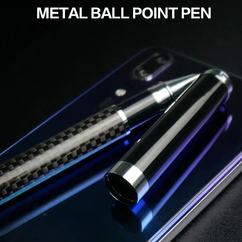 Carbon Fiber Signature Gel Pen With 05mm Fine Point 2