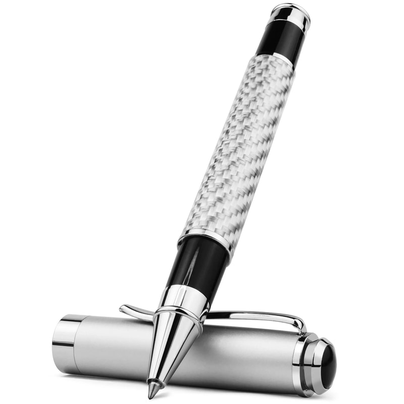 Carbon Fiber Signature Gel Pen With 05mm Fine Point 6