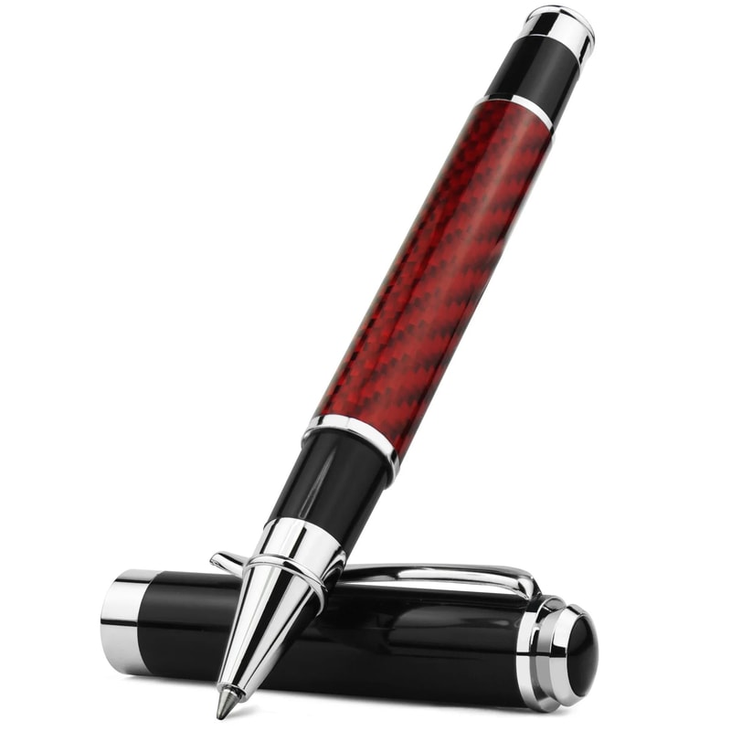 Carbon Fiber Signature Gel Pen With 05mm Fine Point 8