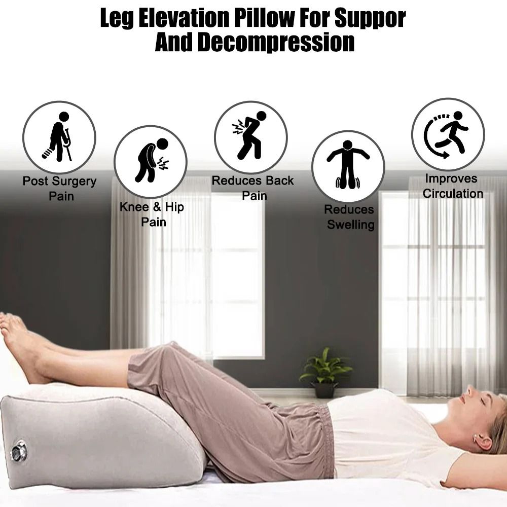 Portable Inflatable Leg Pillow For Travel And Rest 3