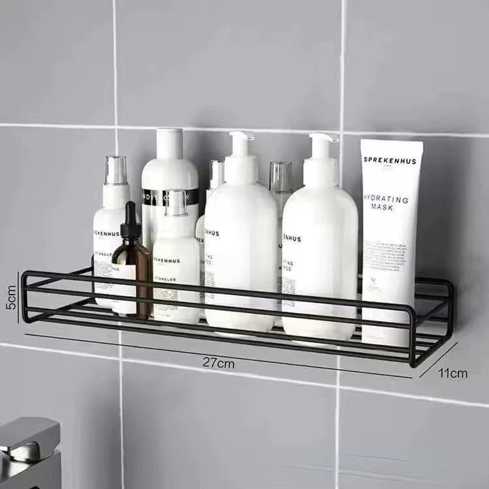 Wall Mounted Corner Bathroom Storage Rack 10