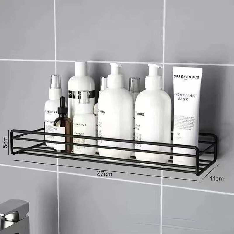 Wall Mounted Corner Bathroom Storage Rack 10