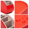 PU Leather 5 Grid Desk Organizer For Remote Control Phone And Accessories 4