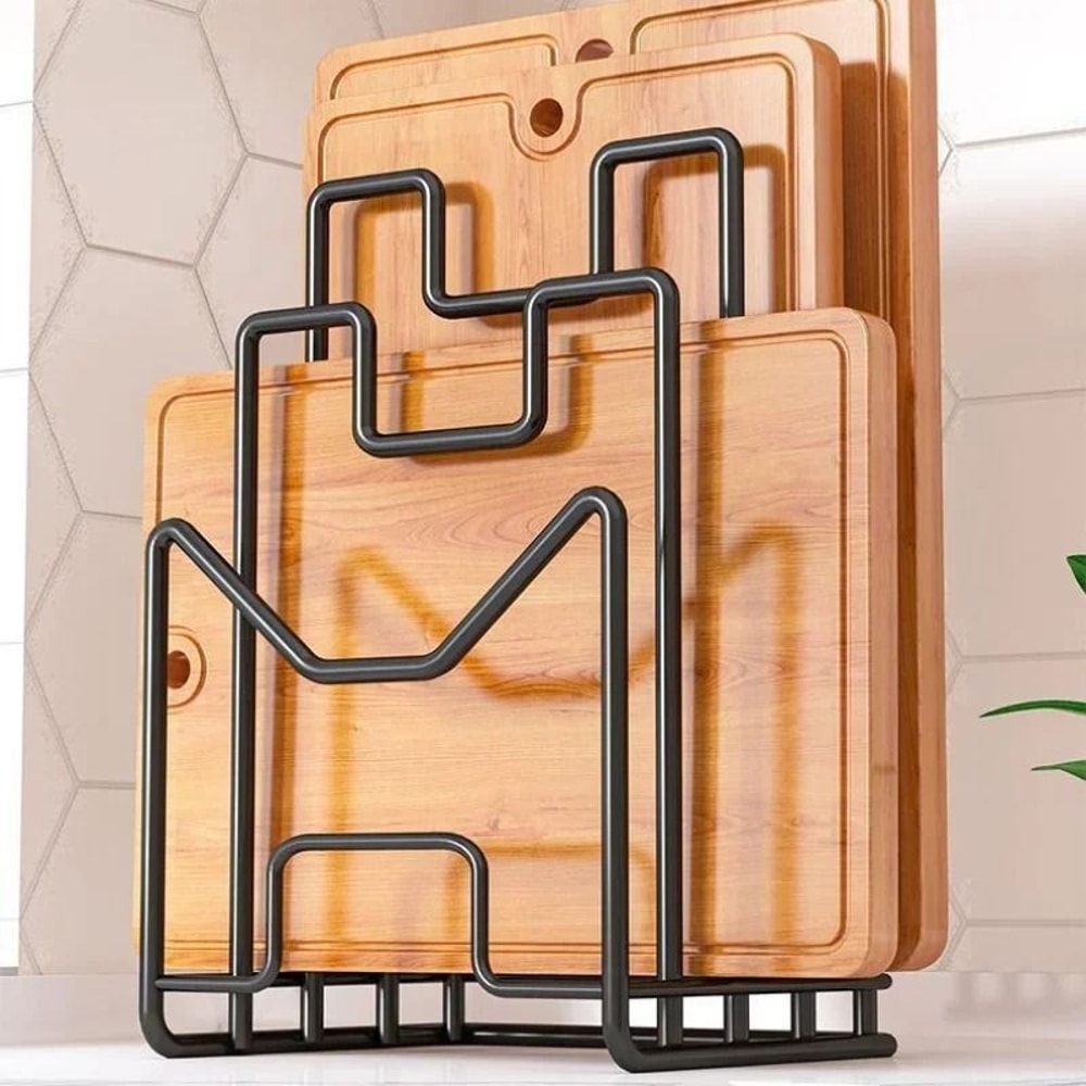 MultiLayer Cutting Board And Pot Lid Organizer Rack 3