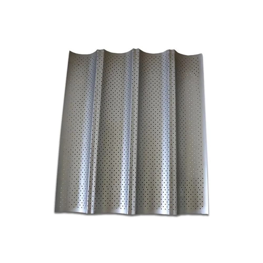 Non Stick Baguette Bread Pan With Perforated Design For Crispy Loaves 4