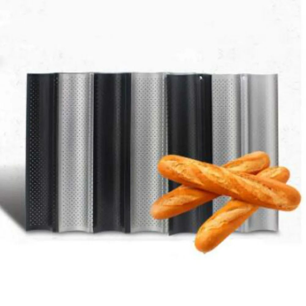 Non Stick Baguette Bread Pan With Perforated Design For Crispy Loaves 5