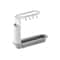 Telescopic Sink Drain Rack With Hooks And Soap Storage 9