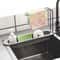 Telescopic Sink Drain Rack With Hooks And Soap Storage 1