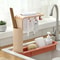 Telescopic Sink Drain Rack With Hooks And Soap Storage 3