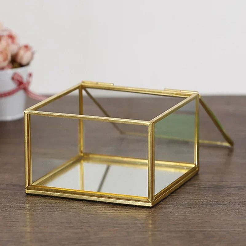 Glass Jewelry Display Box For Keepsakes And Decor 2