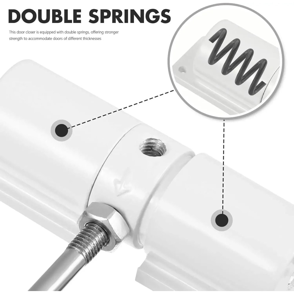 Automatic Adjustable Door Closer For Interior And Exterior Use 2