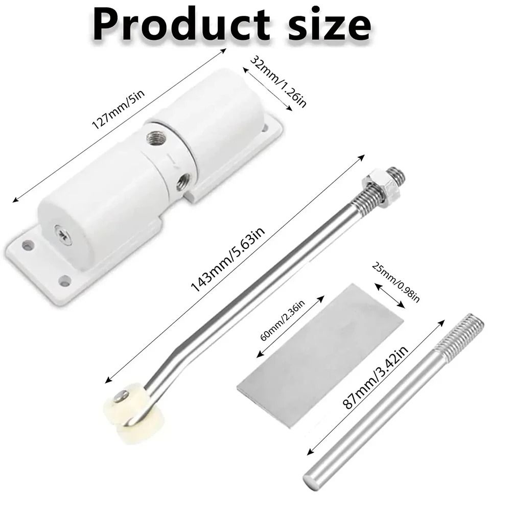 Automatic Adjustable Door Closer For Interior And Exterior Use 3