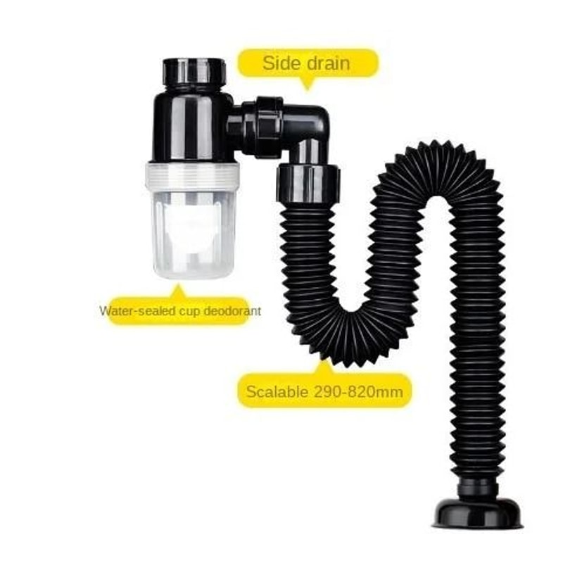 Flexible Sink Drain Deodorant Hose With Strainer 5