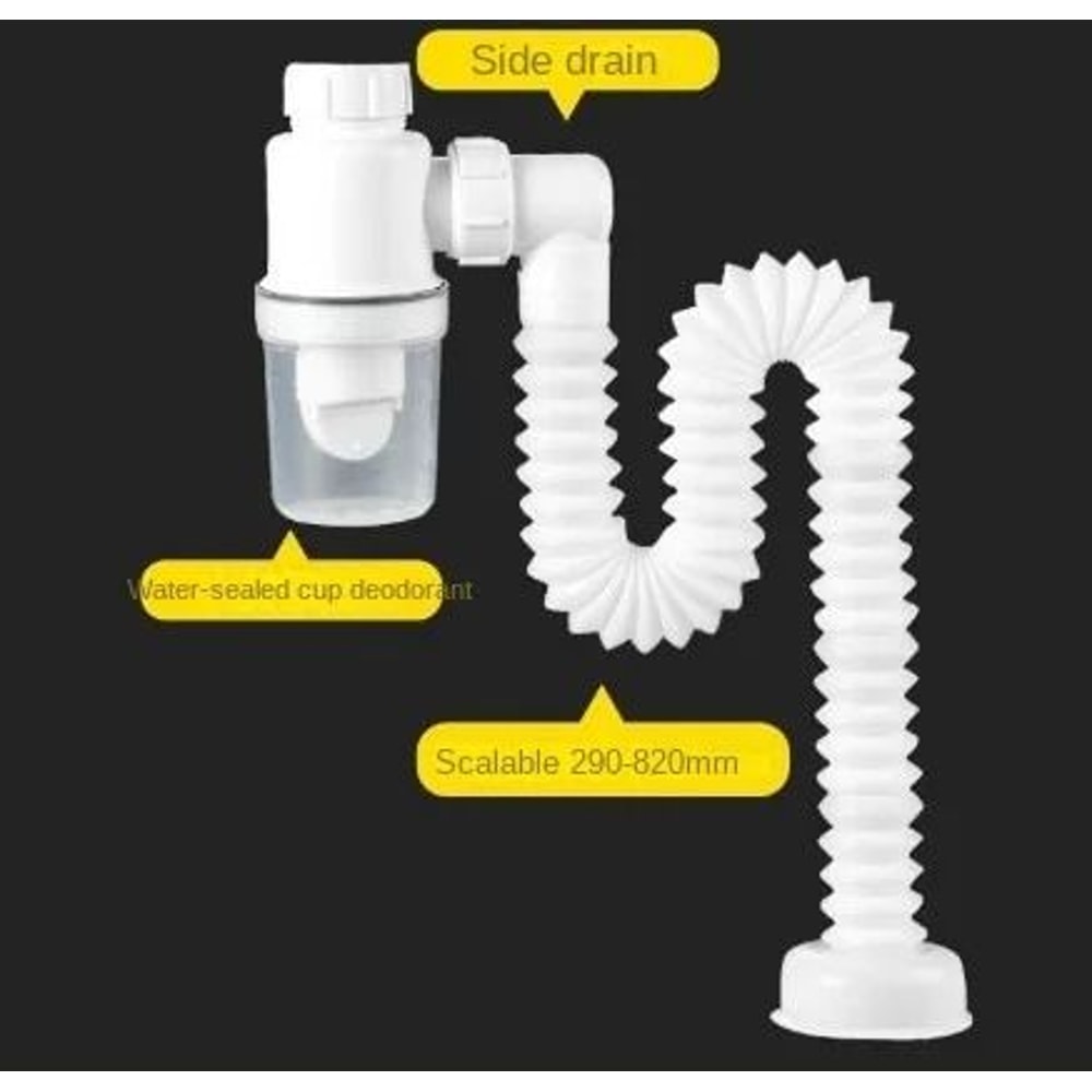 Flexible Sink Drain Deodorant Hose With Strainer 6