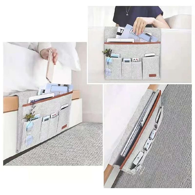 Felt Bedside Hanging Storage Organizer With Pockets 2