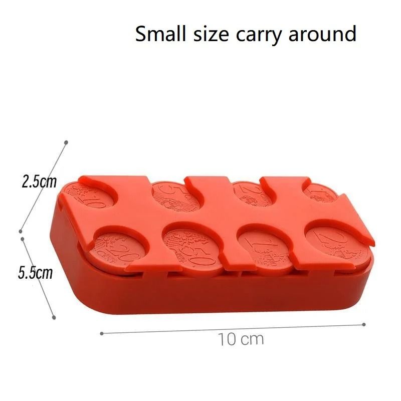 Portable Euro Coin Storage Box Organizer 1