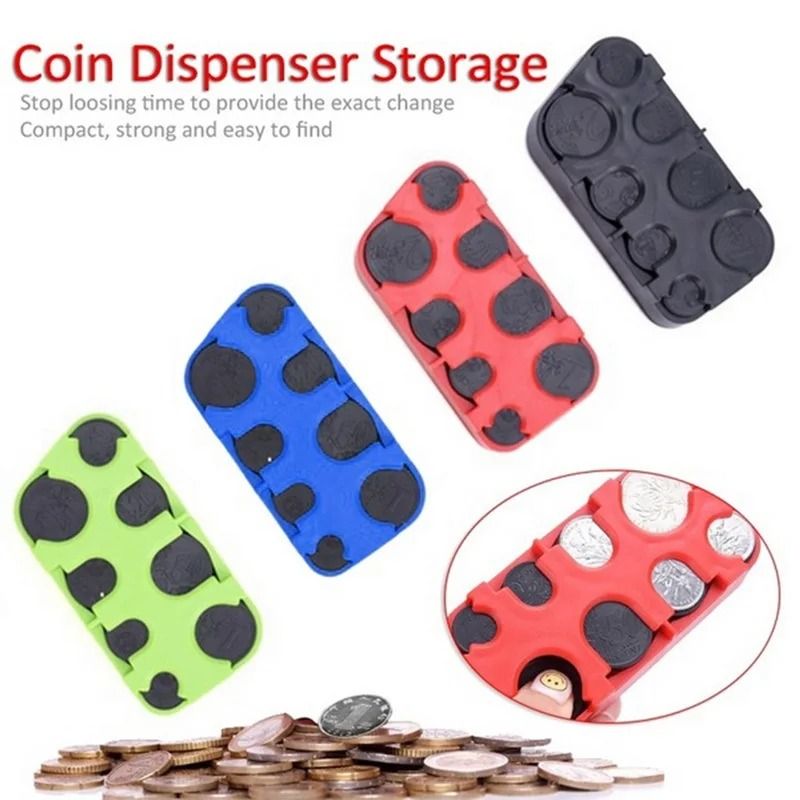 Portable Euro Coin Storage Box Organizer 5