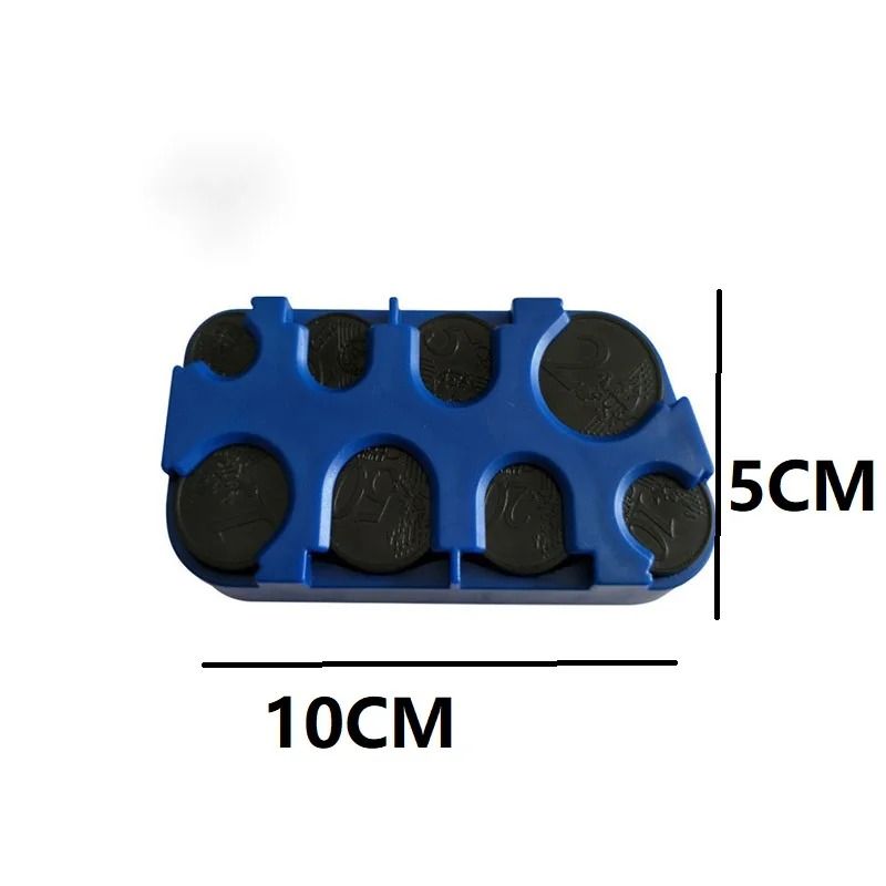 Portable Euro Coin Storage Box Organizer 6