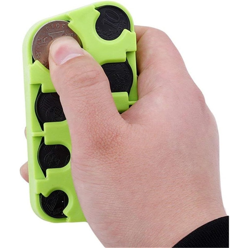 Portable Euro Coin Storage Box Organizer 2