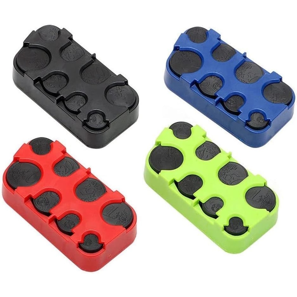 Portable Euro Coin Storage Box Organizer 3