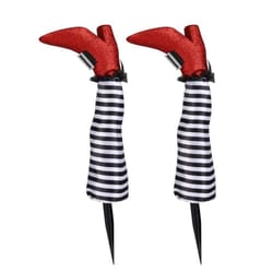 halloween witch legs yard decoration with boots set of 2