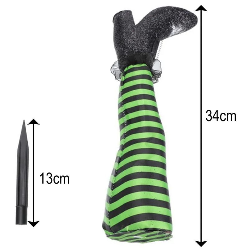 Halloween Witch Legs Yard Decoration With Boots Set Of 2 5