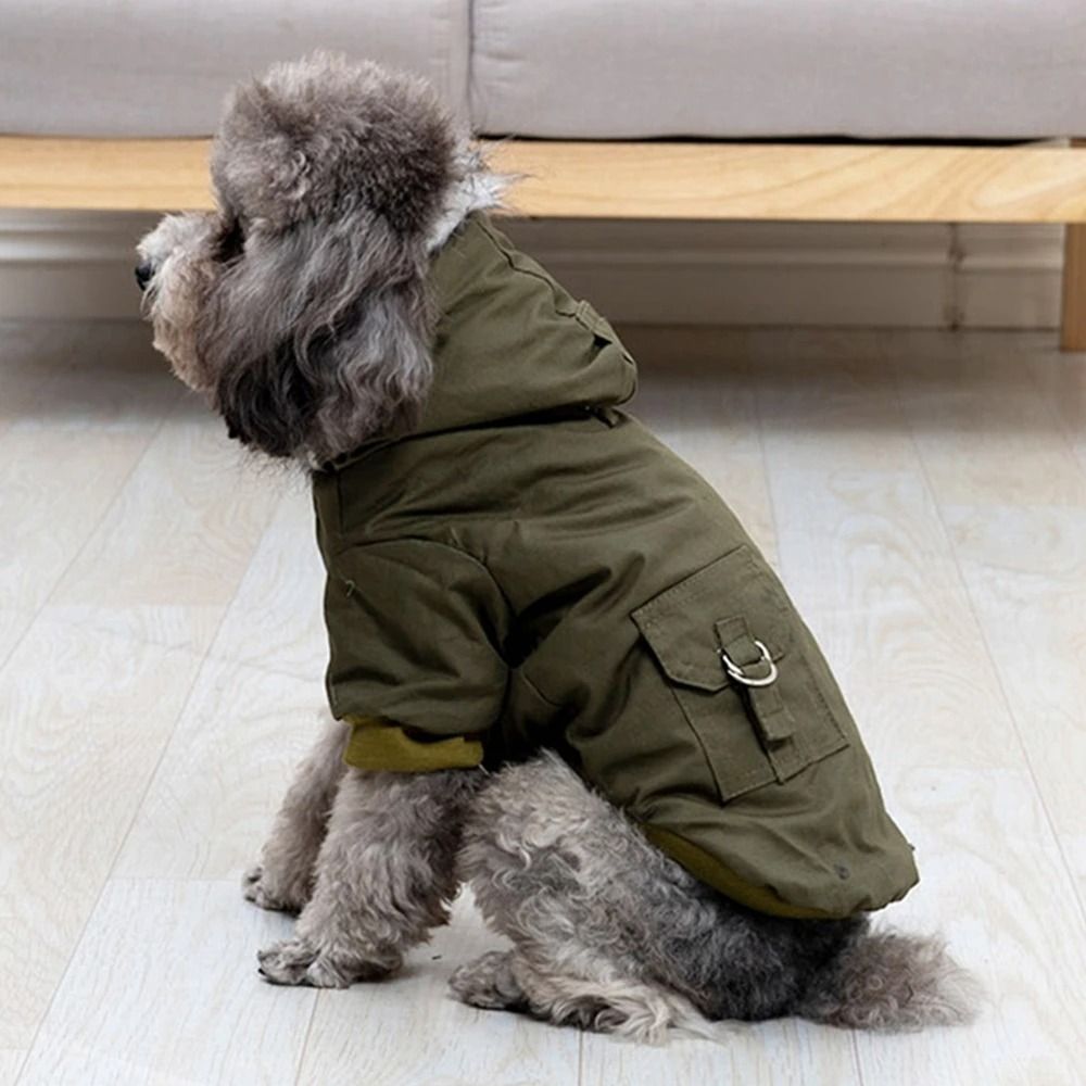 Dog Winter Jacket With Built In Harness For Cold Weather Walks 3