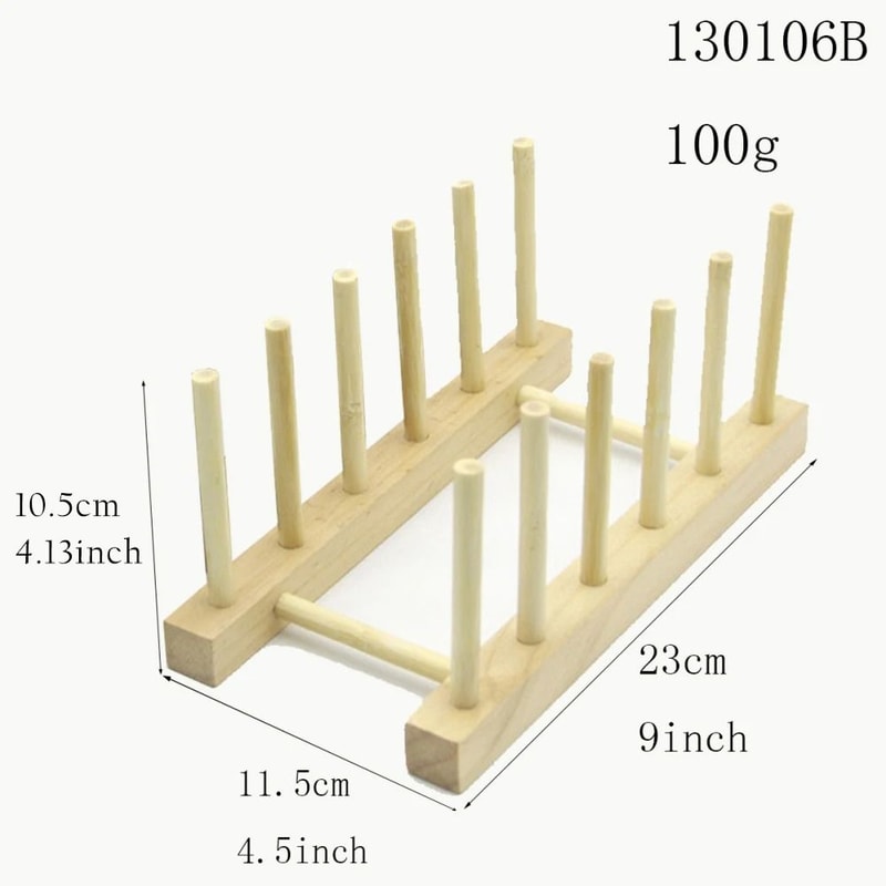 Bamboo Wooden Dish Drying Rack For Plates And Kitchen Storage 9