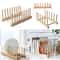 Bamboo Wooden Dish Drying Rack For Plates And Kitchen Storage 3