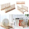 Bamboo Wooden Dish Drying Rack For Plates And Kitchen Storage 3