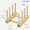 Bamboo Wooden Dish Drying Rack For Plates And Kitchen Storage 6