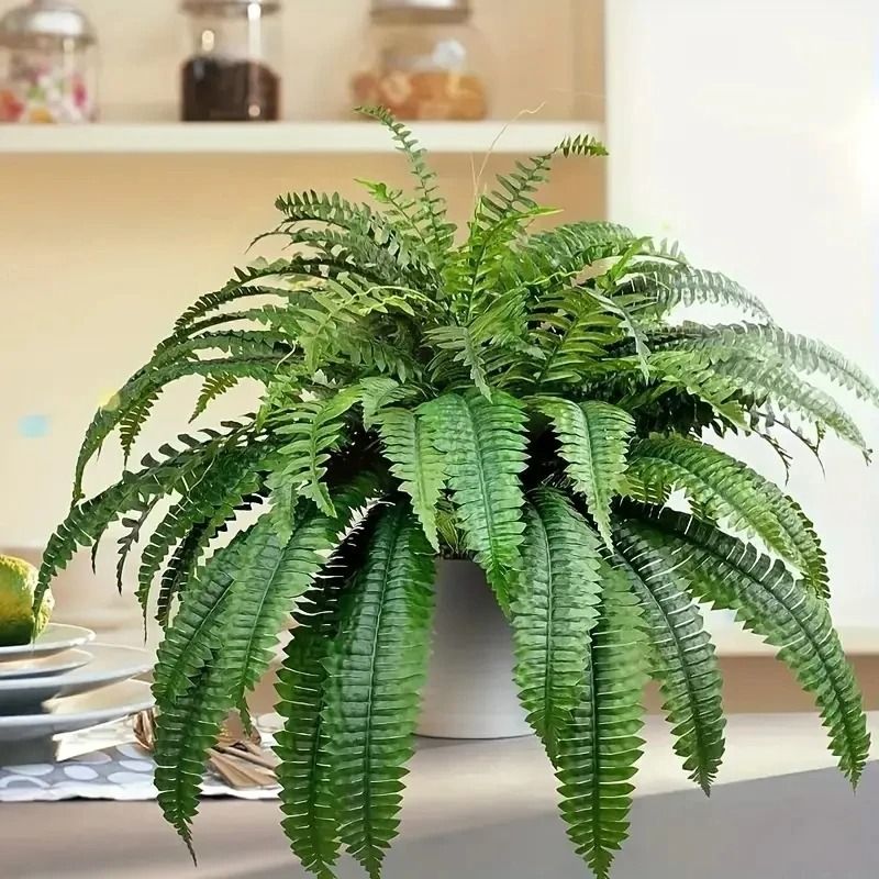 Realistic Artificial Boston Fern Greenery For Indoor And Outdoor Decor 2
