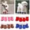 Warm Waterproof Dog Snow Boots With Non Slip Soles Set Of 4 0