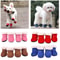 Warm Waterproof Dog Snow Boots With Non Slip Soles Set Of 4 0