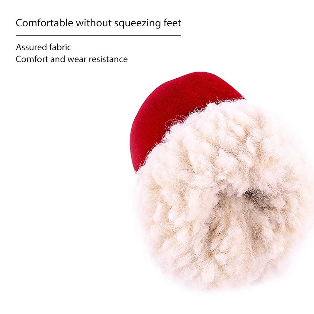 Warm Waterproof Dog Snow Boots With Non Slip Soles Set Of 4 4