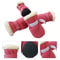 Warm Waterproof Dog Snow Boots With Non Slip Soles Set Of 4 5