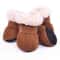 Warm Waterproof Dog Snow Boots With Non Slip Soles Set Of 4 6